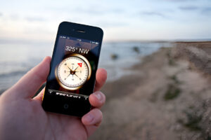 iPhone compass