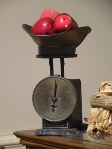 calibrate weighing scales