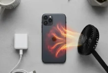 Feature image showing How To Fix iPhone 12 Overheating Issue with a hot phone on desk