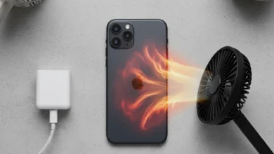 Feature image showing How To Fix iPhone 12 Overheating Issue with a hot phone on desk