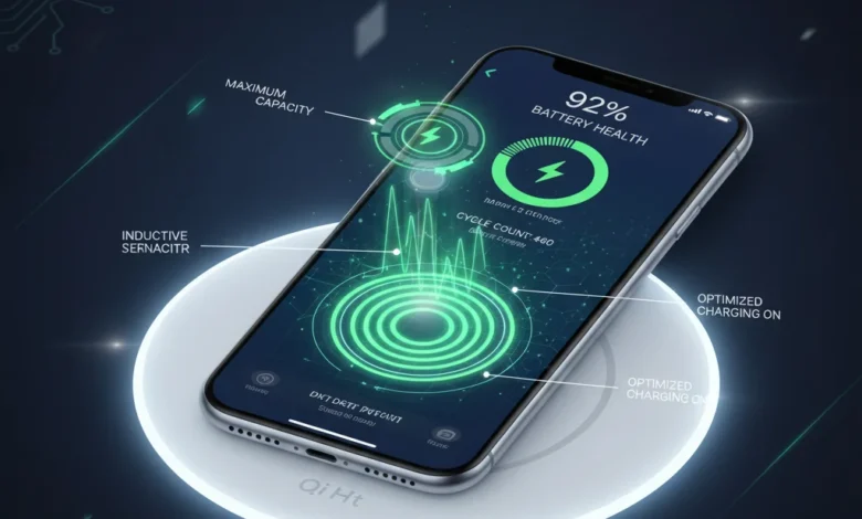 How to set up Qi wireless charging on iPhone 11 Pro Max — does my iPhone 11 Pro Max have Qi charging setup illustration