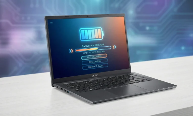 How to Reset Acer Aspire Laptop Battery step-by-step visual guide