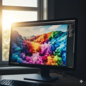 Why is my monitor color calibration not working due to ambient lighting interference