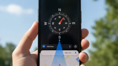 How to Calibrate Compass on Samsung S22 showing accurate direction