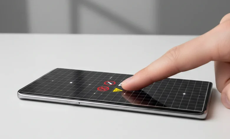 Why is my Samsung S22 touch not working properly showing an unresponsive touchscreen issue