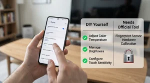 Can you recalibrate Samsung Galaxy S23 screen yourself — DIY software settings versus Samsung Self Repair Assistant hardware calibration tool